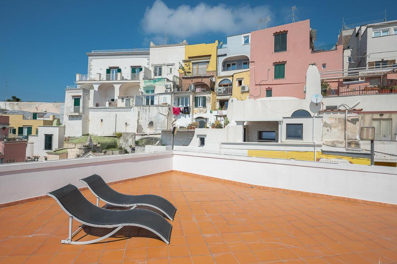 La Procidana House - Corricella Exlusive Terrace Villa Exterior photo